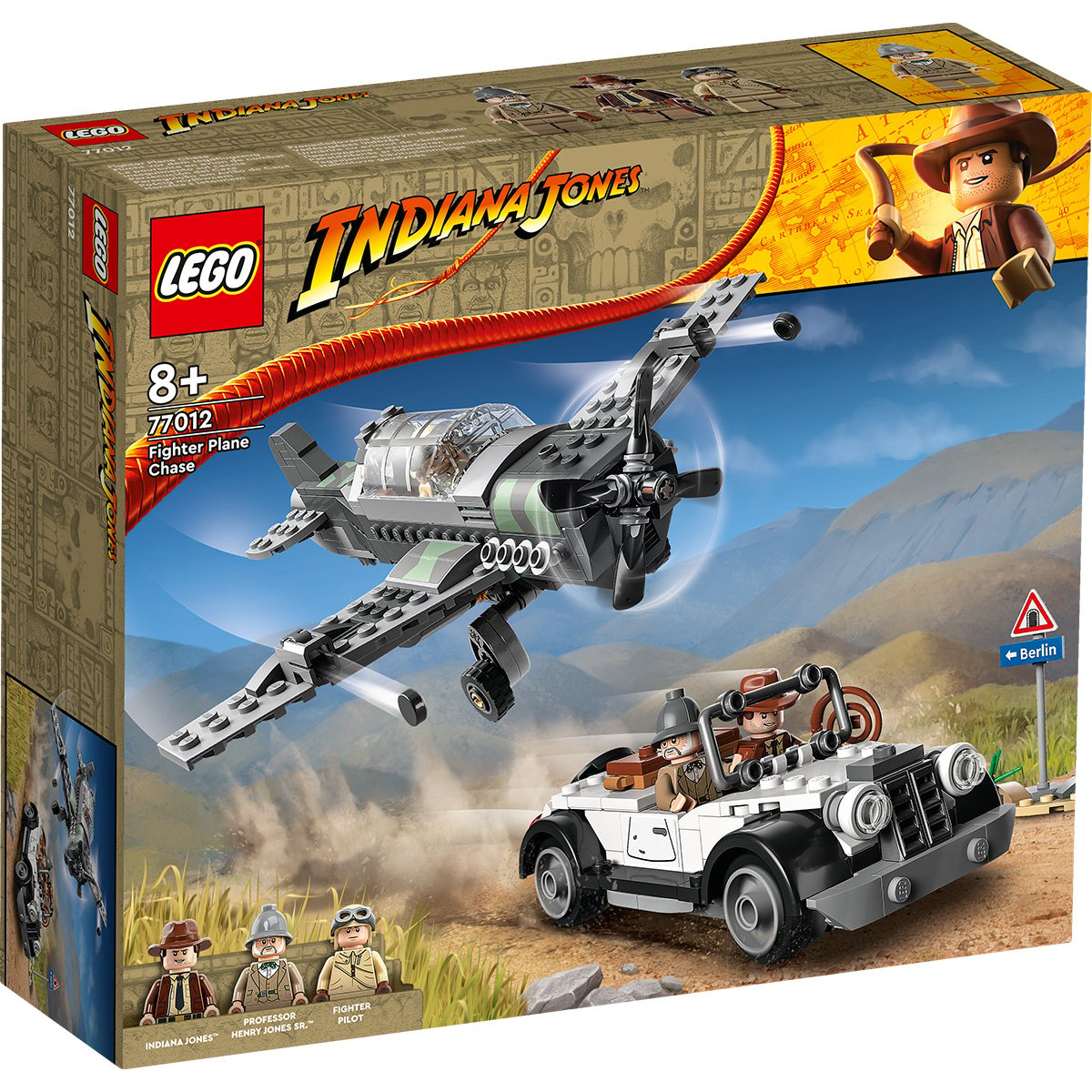 LEGO® Indiana Jones – Urmarire cu avionul de vanatoare (77012) (77012) imagine noua responsabilitatesociala.ro