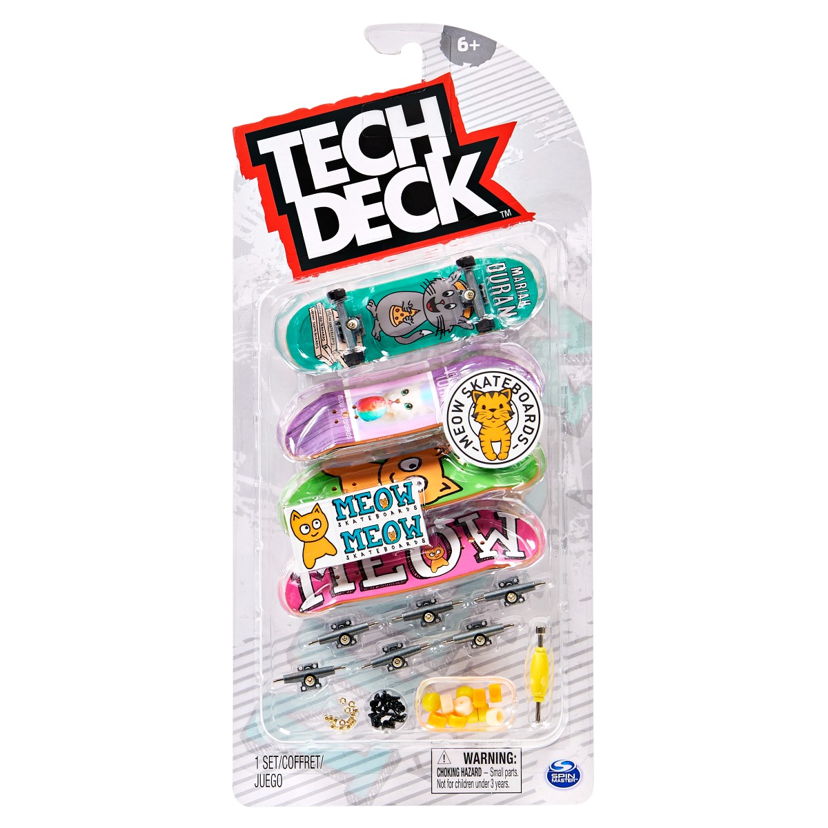 Set mini placa skateboard Tech Deck, 4 buc, 20136681 20136681