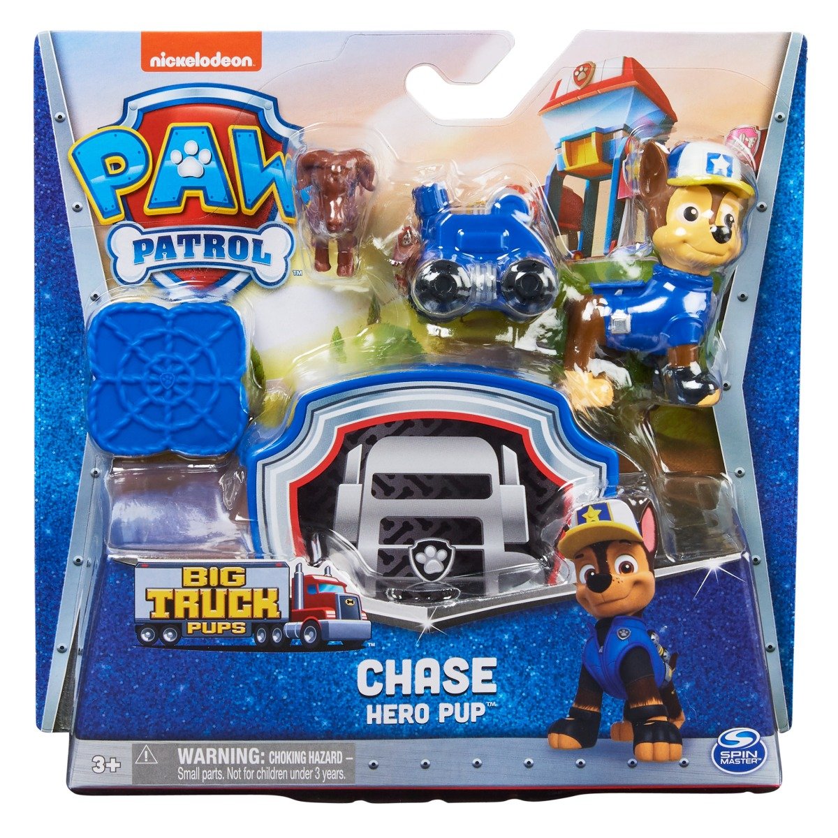 Set figurine Paw Patrol, Chase Hero Pup, 20137390 20137390 imagine 2022 protejamcopilaria.ro