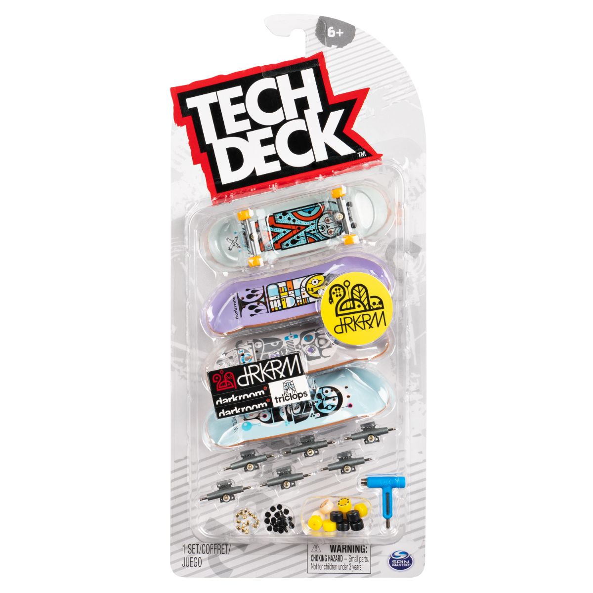Set mini placa skateboard Tech Deck, 4 buc, Drkrm, 20136719 Masinute 2023-09-21
