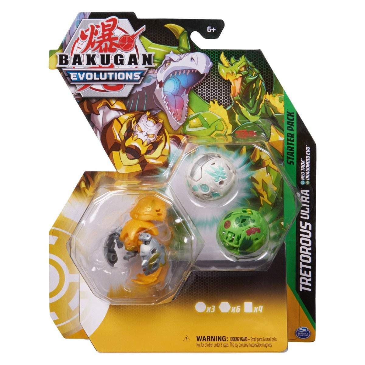 Figurina Bakugan Evolutions, Starter Pack 3 piese, Tretorous Ultra, S4, 20138098 20138098 imagine noua responsabilitatesociala.ro