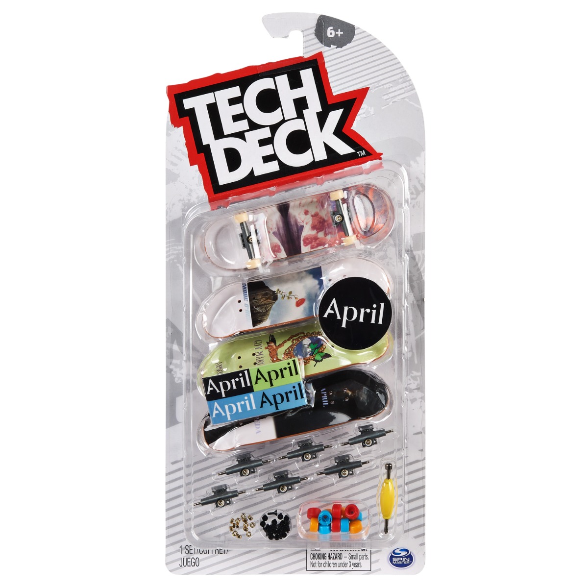 Set mini placa skateboard Tech Deck, 4 buc, April, 20140752