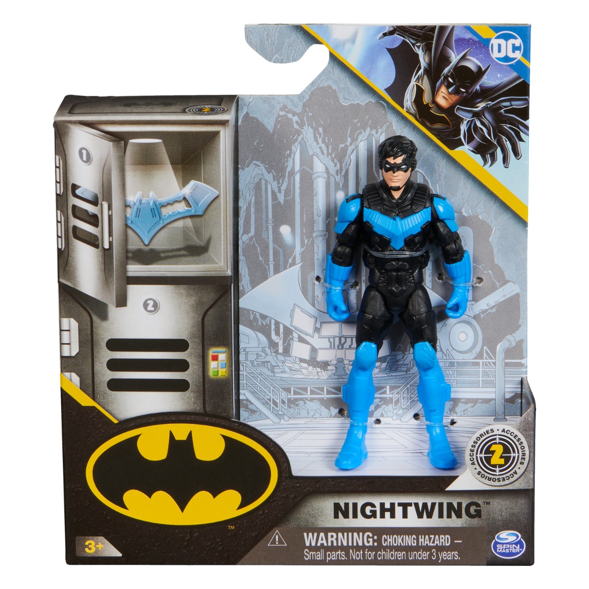 Set figurina cu 2 accesorii surpriza, Nightwing, 20143789
