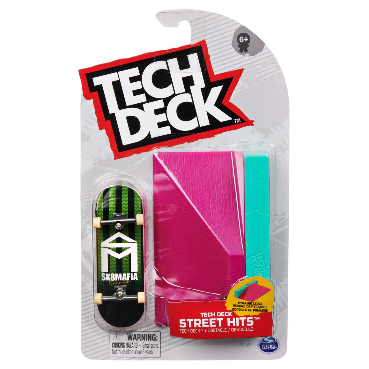 Mini placa skateboard, Tech Deck Sk8mafia, cu obstacol inclus 20127706