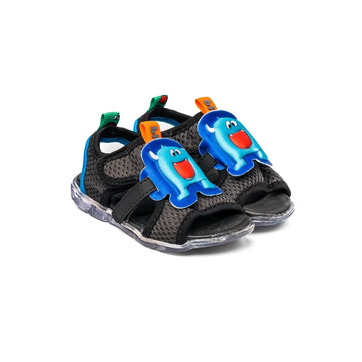 Sandale baieti, Bibi, Playtime Graphite/Aqua