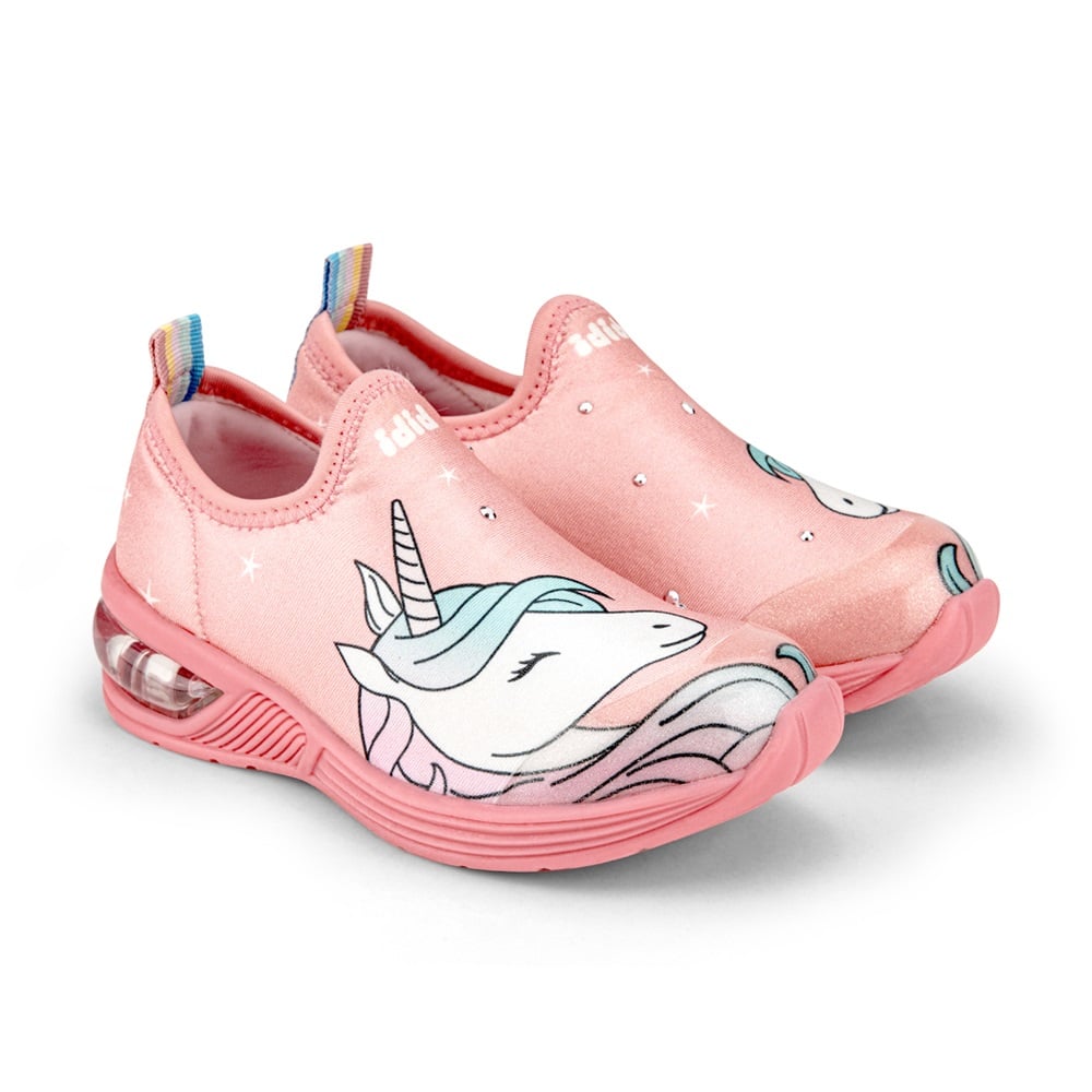 Pantofi fete, Bibi, cu led, Space Wave 2.0 New Unicorn 2.0