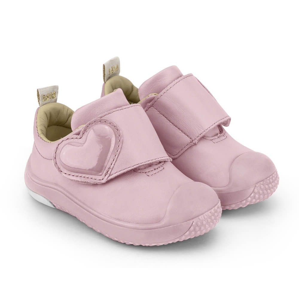 Pantofi Bibi Shoes, Prewalker, Pink Heart Bibi