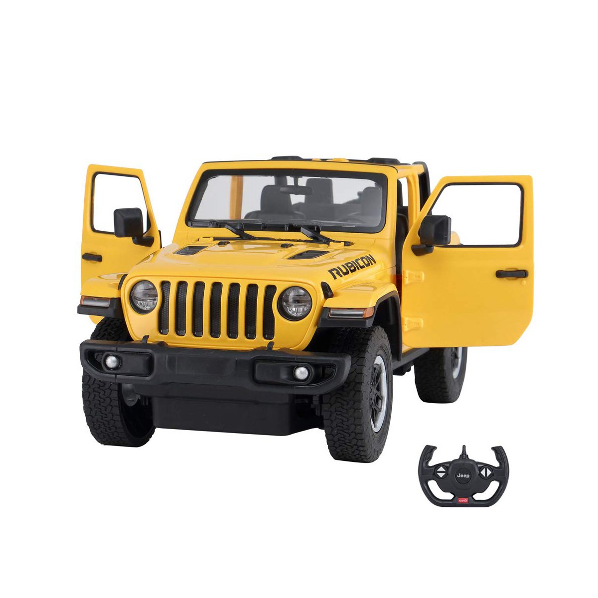 Poze Masina cu telecomanda Rastar Jeep Wrangler, RC, 1:14, Galben