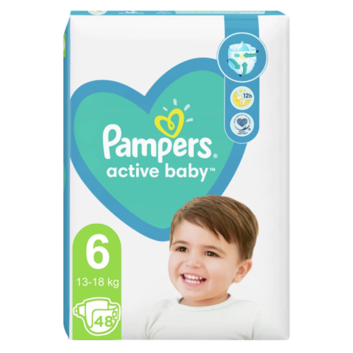 Scutece Active Baby 6 Extra Large, Pampers, 48 buc Active