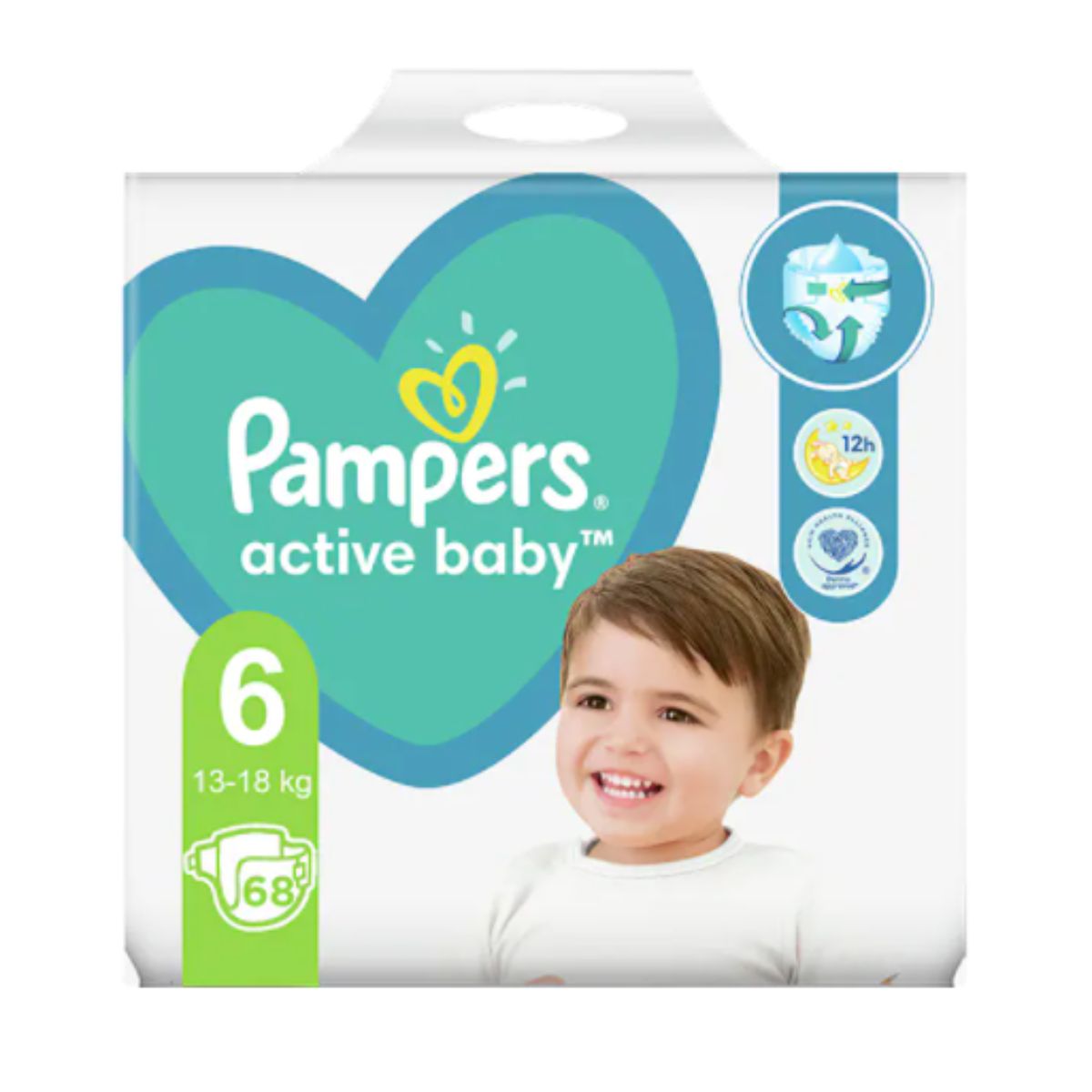 Scutece Pampers, 6 Act Baby 13-18 kg, 96 buc image