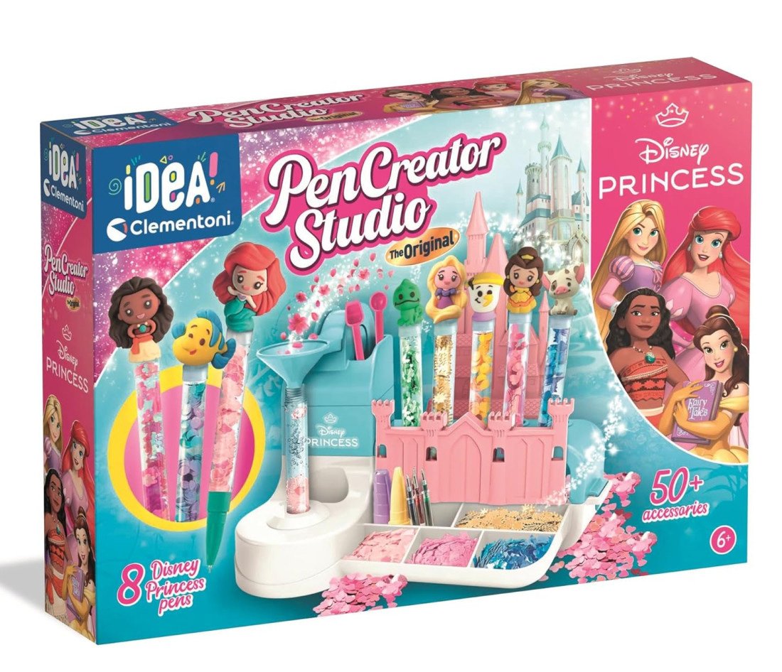 Atelier de creat pixuri, Clementoni, Disney Princess