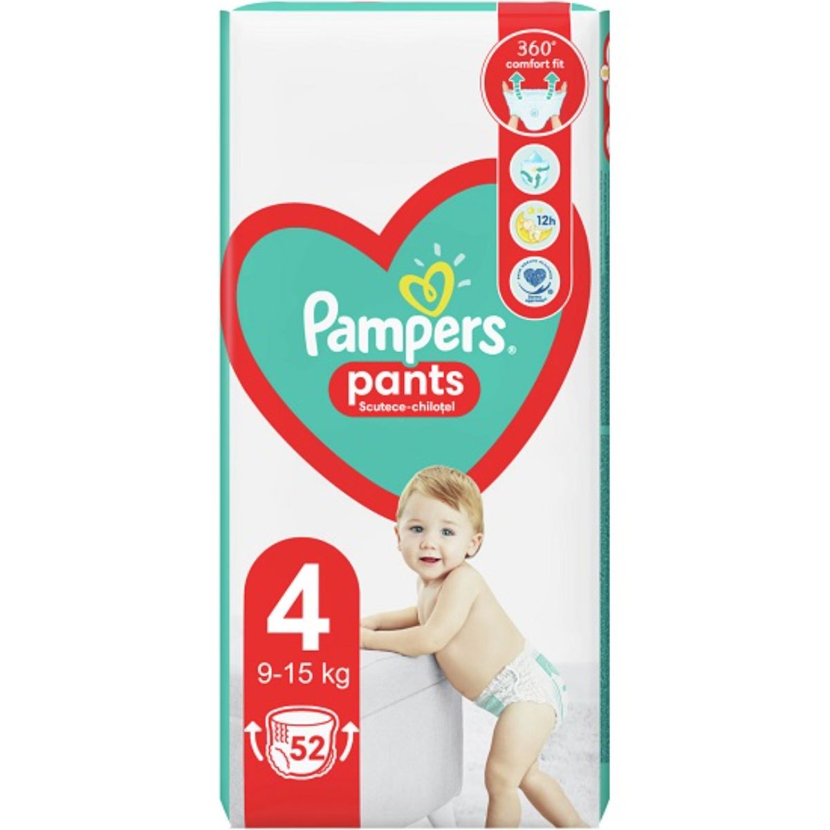 Scutece Pampers, 4 Chilotel Act Baby 9-15 kg, 52 buc noriel.ro