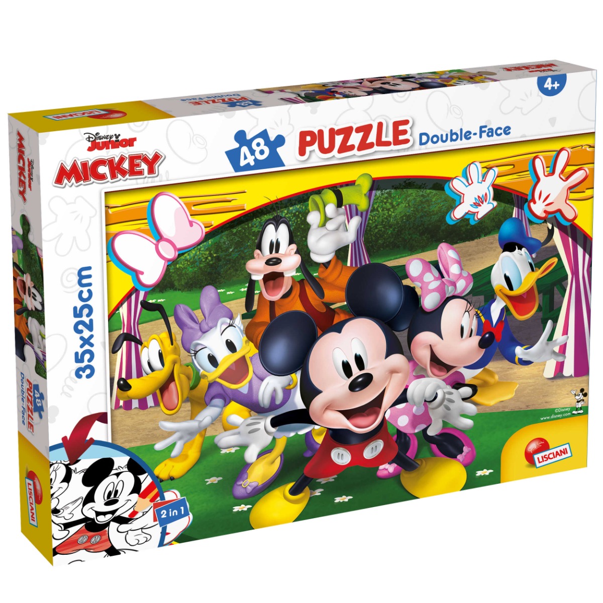 Puzzle Lisciani, Disney Mickey Mouse, M-Plus, 48 piese