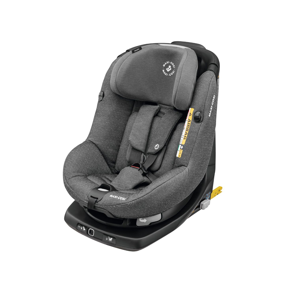 Scaun auto i-size maxi-cosi axissfix sparkling grey, 61 - 105 cm, gri