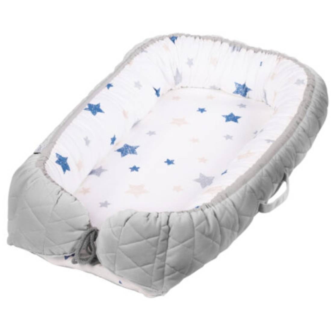 Baby Nest Klups, Klups Velvet, Gri V102