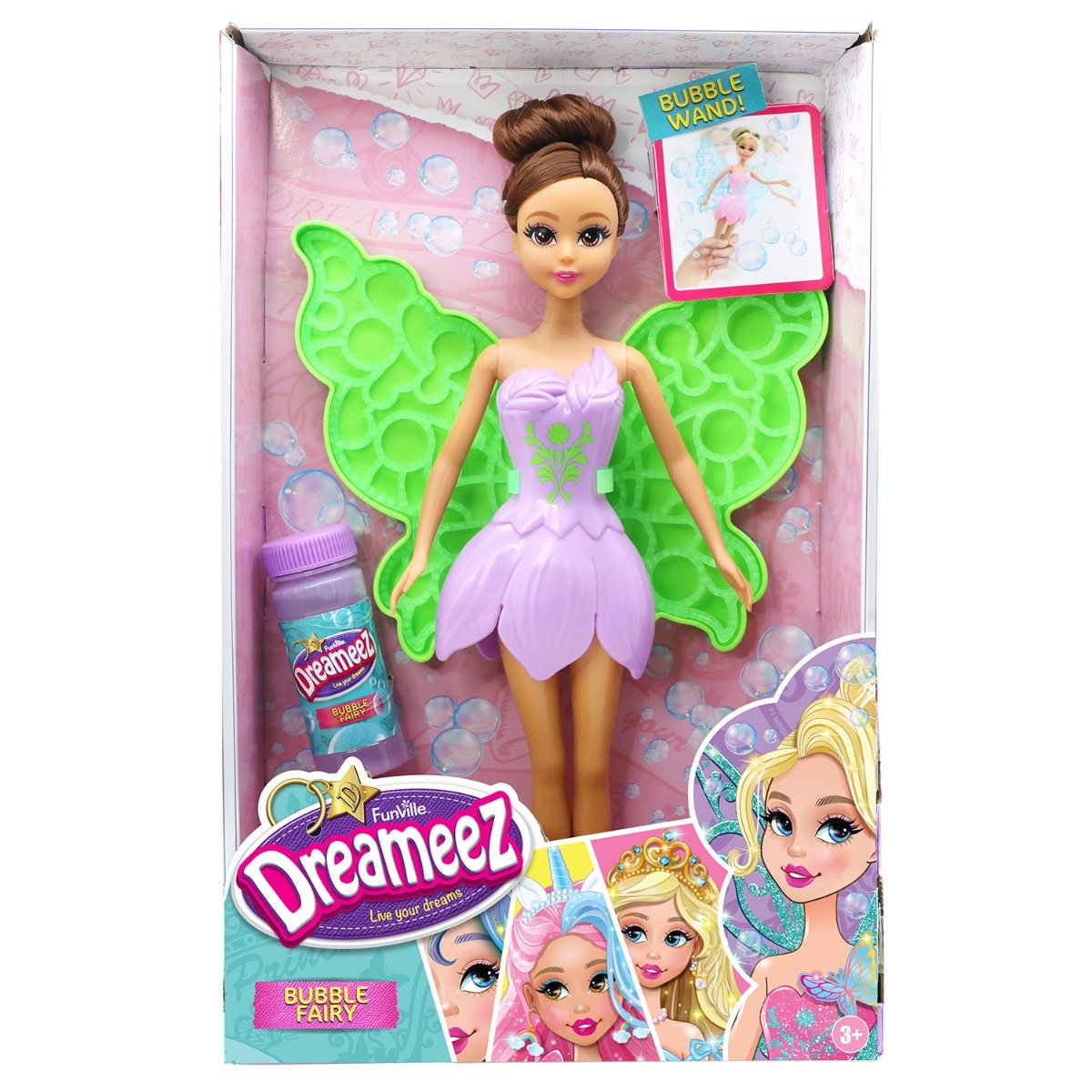 Papusa zana cu aripi verzi, Dreameez, Bubble Fairy