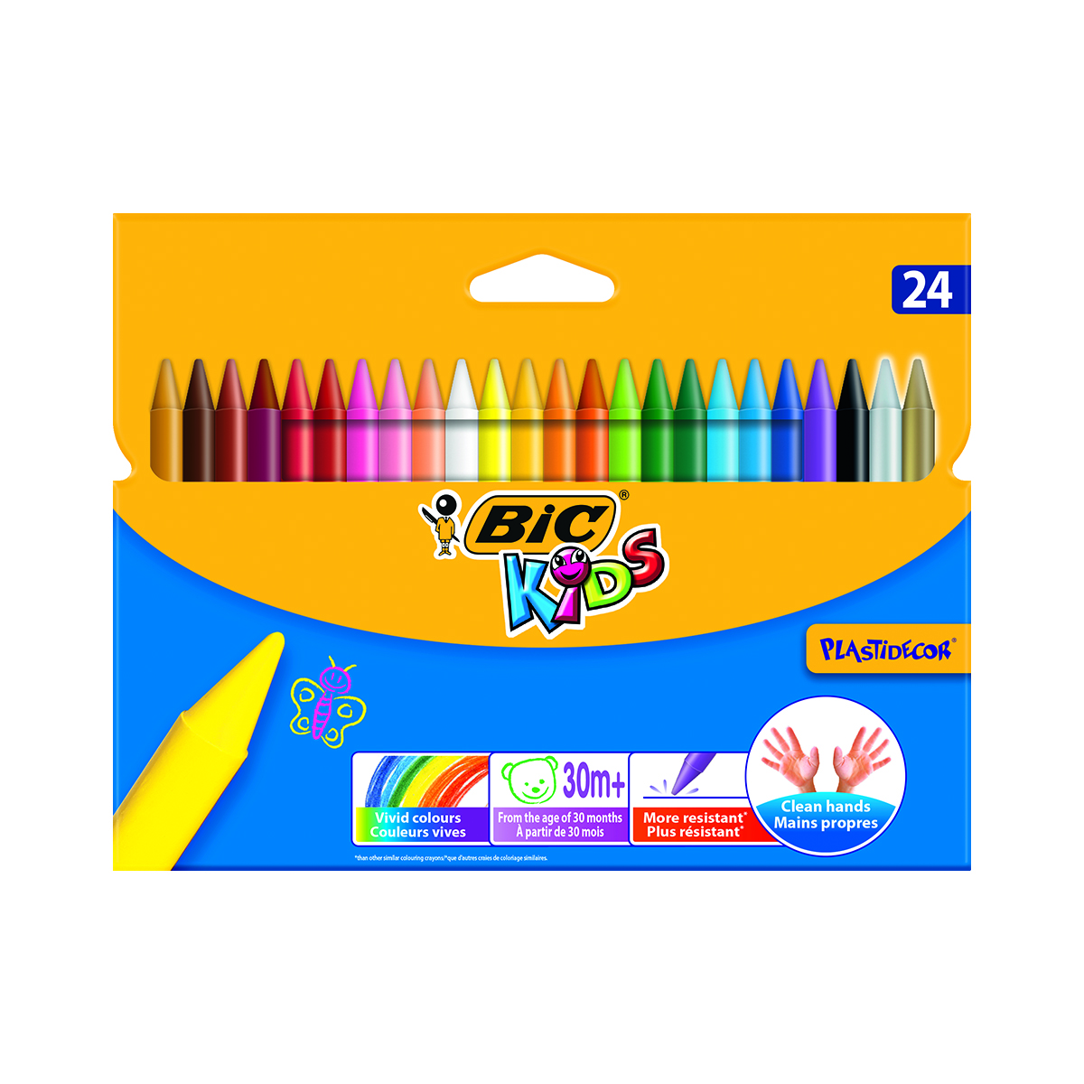 Set creioane cerate Plastidecor Bic, P24