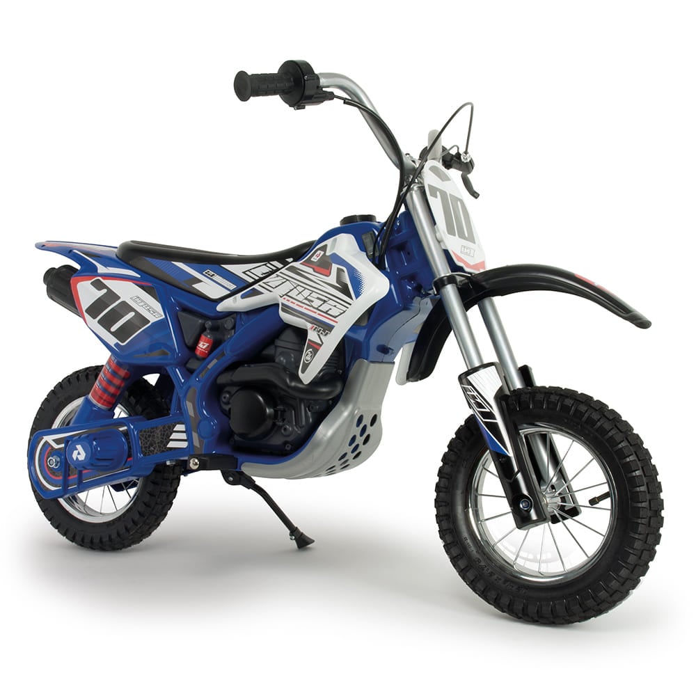 Motocicleta electrica, Injusa, X-Treme Fighter, 24V, pentru orice tip de teren, Albastru