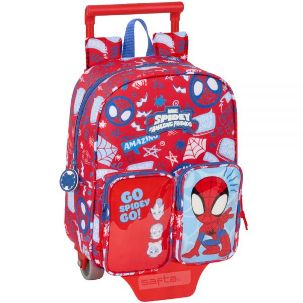 Troler cu rucsac detasabil, Safta, Spidey, 22 x 27 x 10 cm