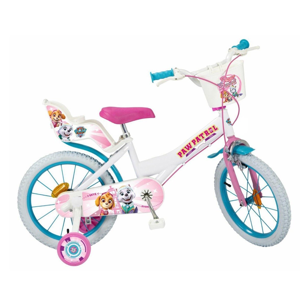 Bicicleta copii, Toimsa, Paw Patrol, 16 inch, Roz