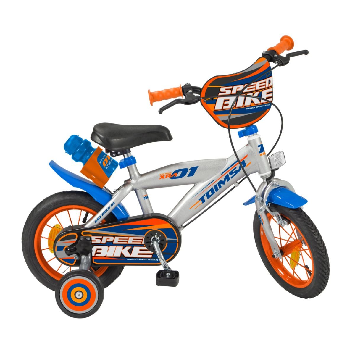 Bicicleta copii, Toimsa, 12 inch, Silver Bicicleta imagine 2022