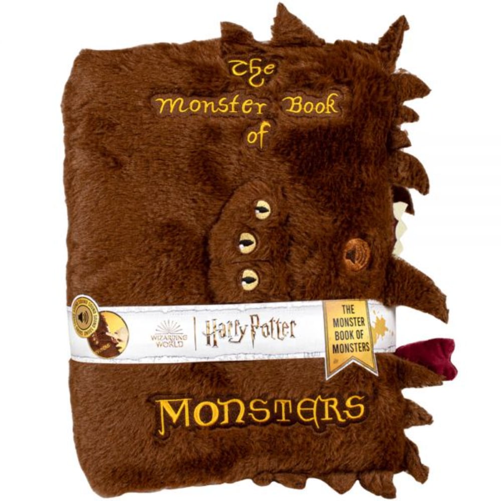 Jucarie de plus cu sunete, Play by Play, The Monster Book Of Monsters, Harry Potter, 32 x 24 x 8 cm