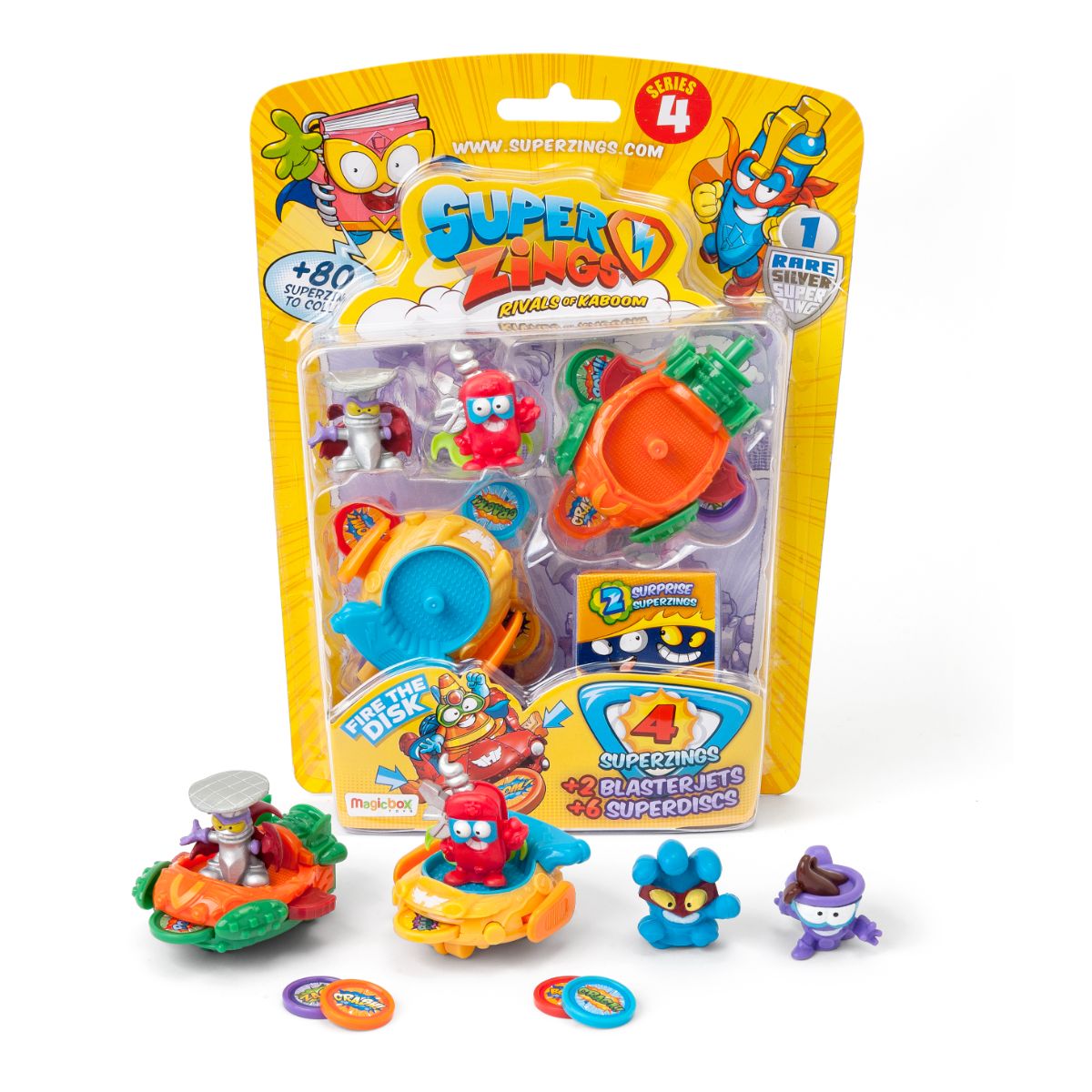 Pachet figurine si accesorii Superzings, Rivals of Kaboom, S4