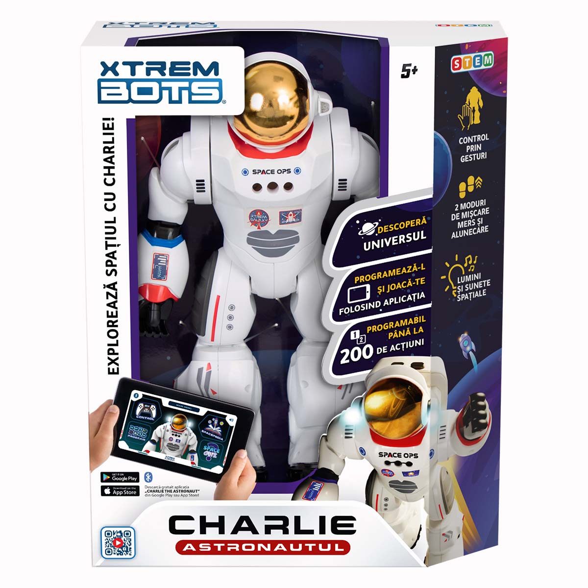 Robot interactiv, Blue Rocket, Astronautul Charlie Astronautul imagine 2022 protejamcopilaria.ro