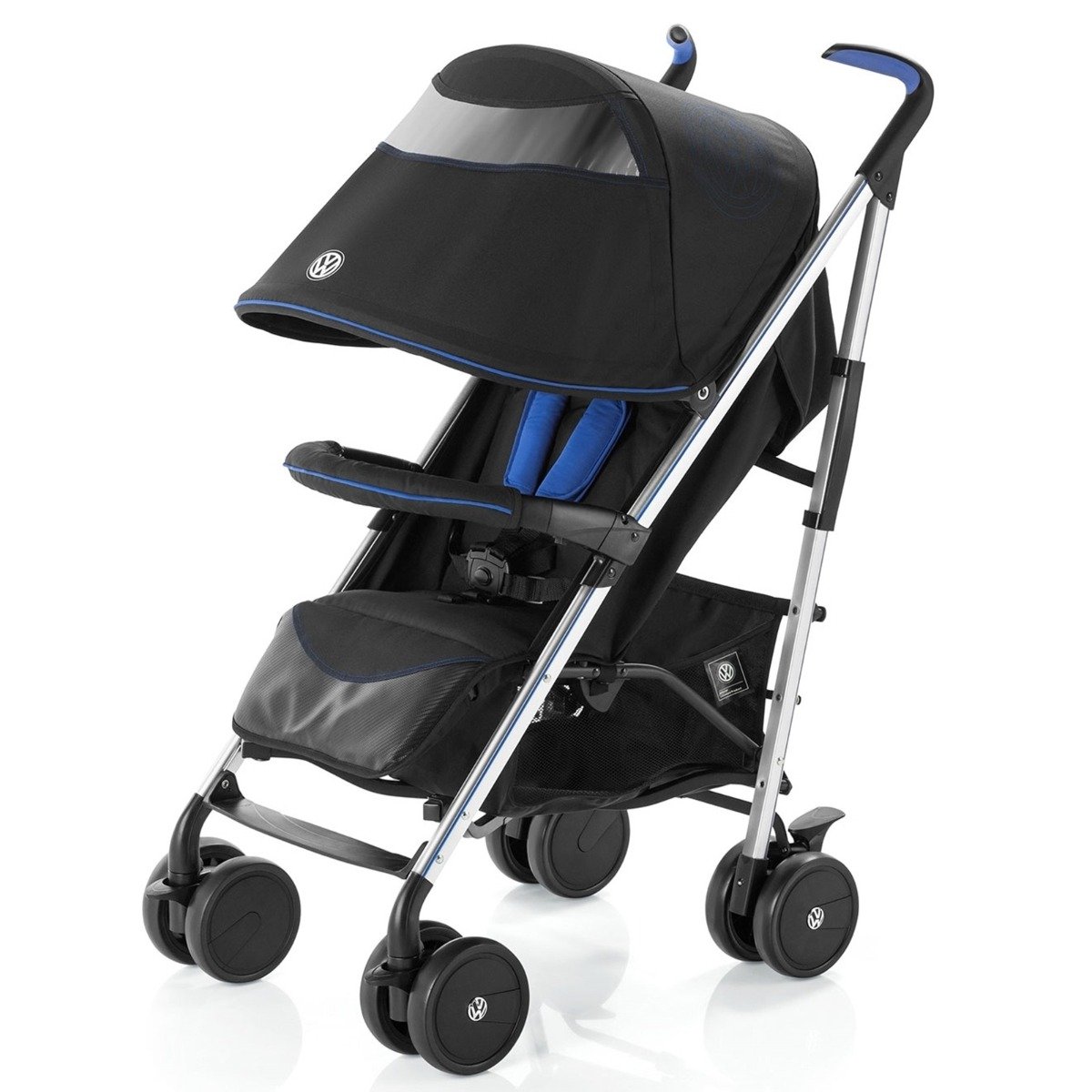 Carucior Knorr Baby Buggy Volkswagen, Negru cu Albastru