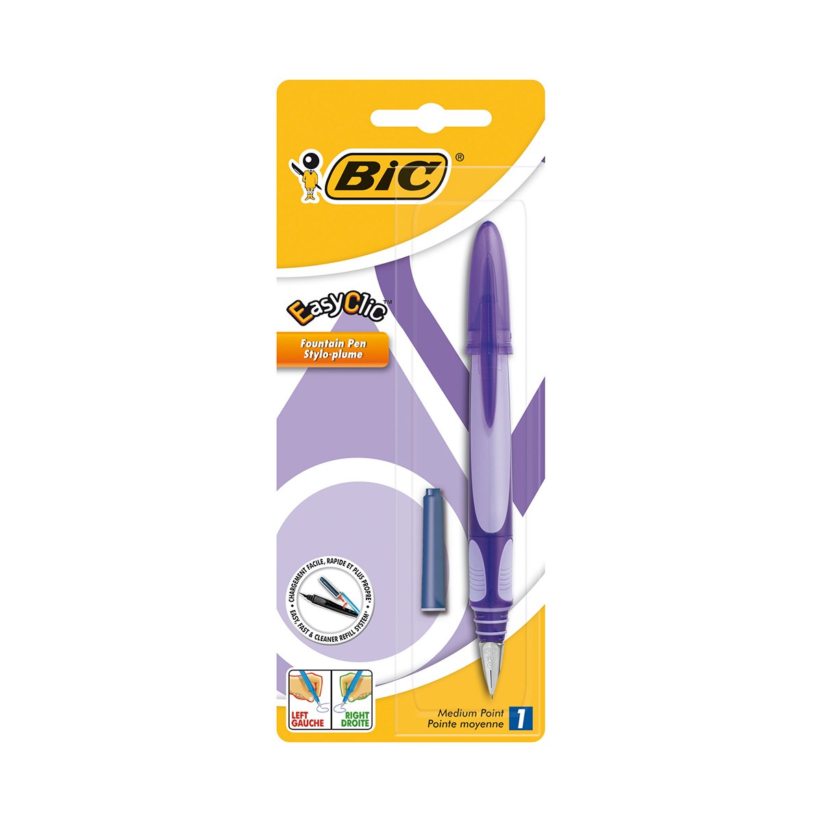 Stilou standard easy clic bic, mov