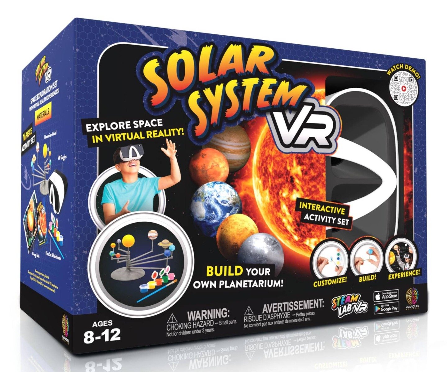 Kit stem interactiv VR, Abacus Brands, Exploreaza sistemul solar in realitate virtuala