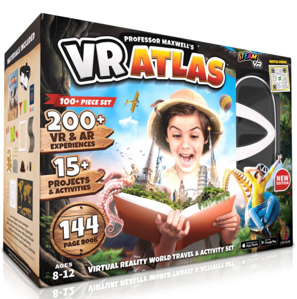 Atlas VR interactiv, Abacus Brands, Exploreaza lumea prin realitate virtuala