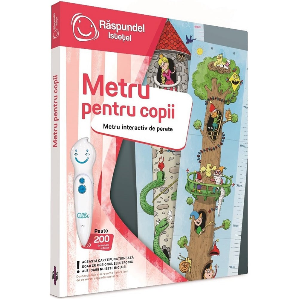 Carte interactiva, Raspundel Istetel, Metru pentru copii