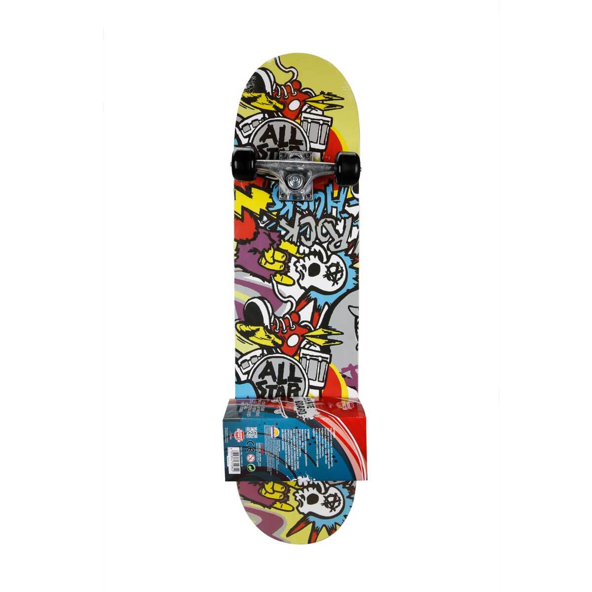 Skateboard Wave, Rising Sports Xtreme, 80 cm, Rock Hucks-Kurukafa cm imagine noua responsabilitatesociala.ro