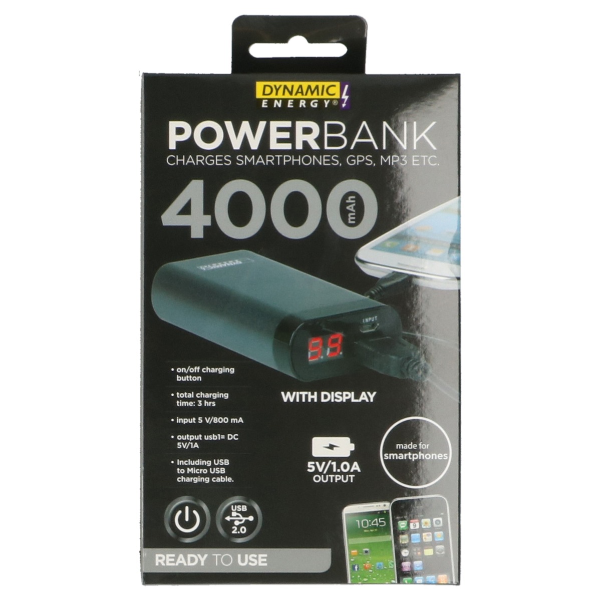 Baterie externa Powerbank 4000 mAh Edco