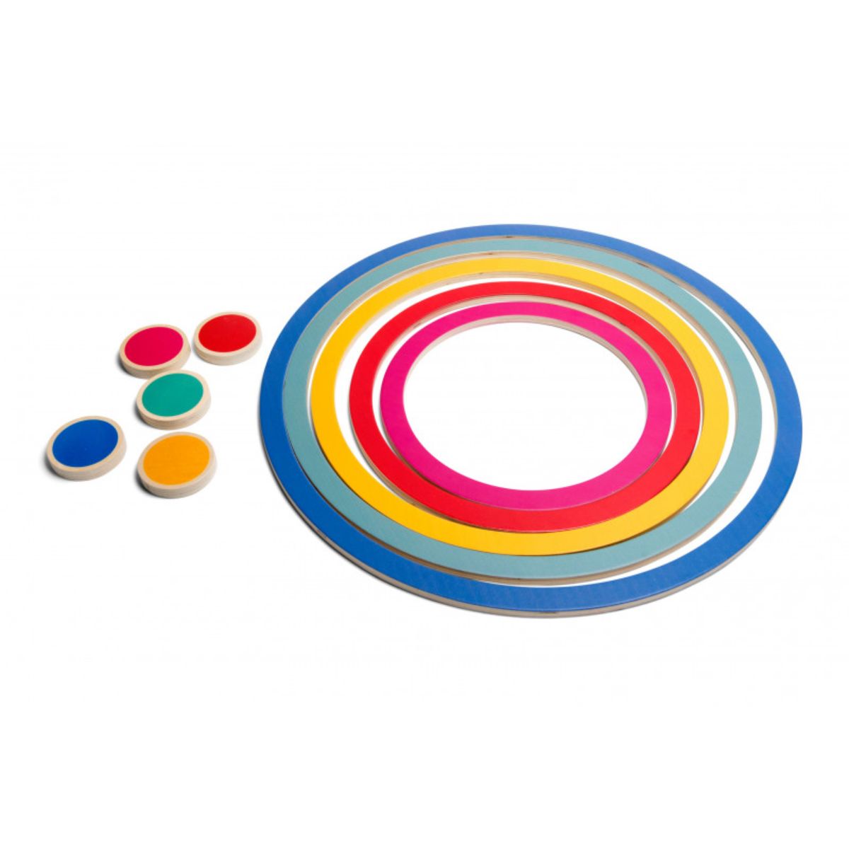 Set 5 jocuri cu cercuri, BS Toys aer imagine noua responsabilitatesociala.ro