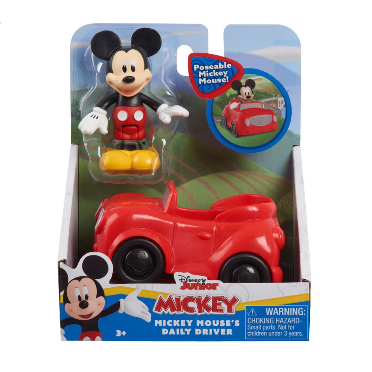 Figurina Disney Mickey Mouse cu masinuta, 38486