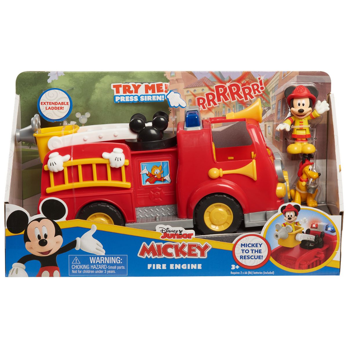 Set masina de pompieri si figurine, Disney Mickey Mouse Disney Mickey Mouse imagine noua responsabilitatesociala.ro