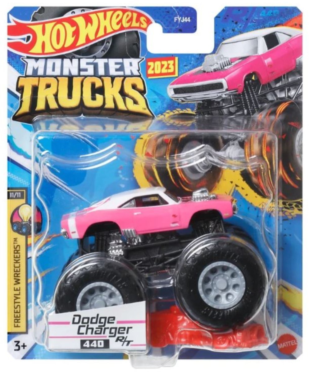 Masinuta Hot Wheels Monster Truck, Dodge Charger, HLT14