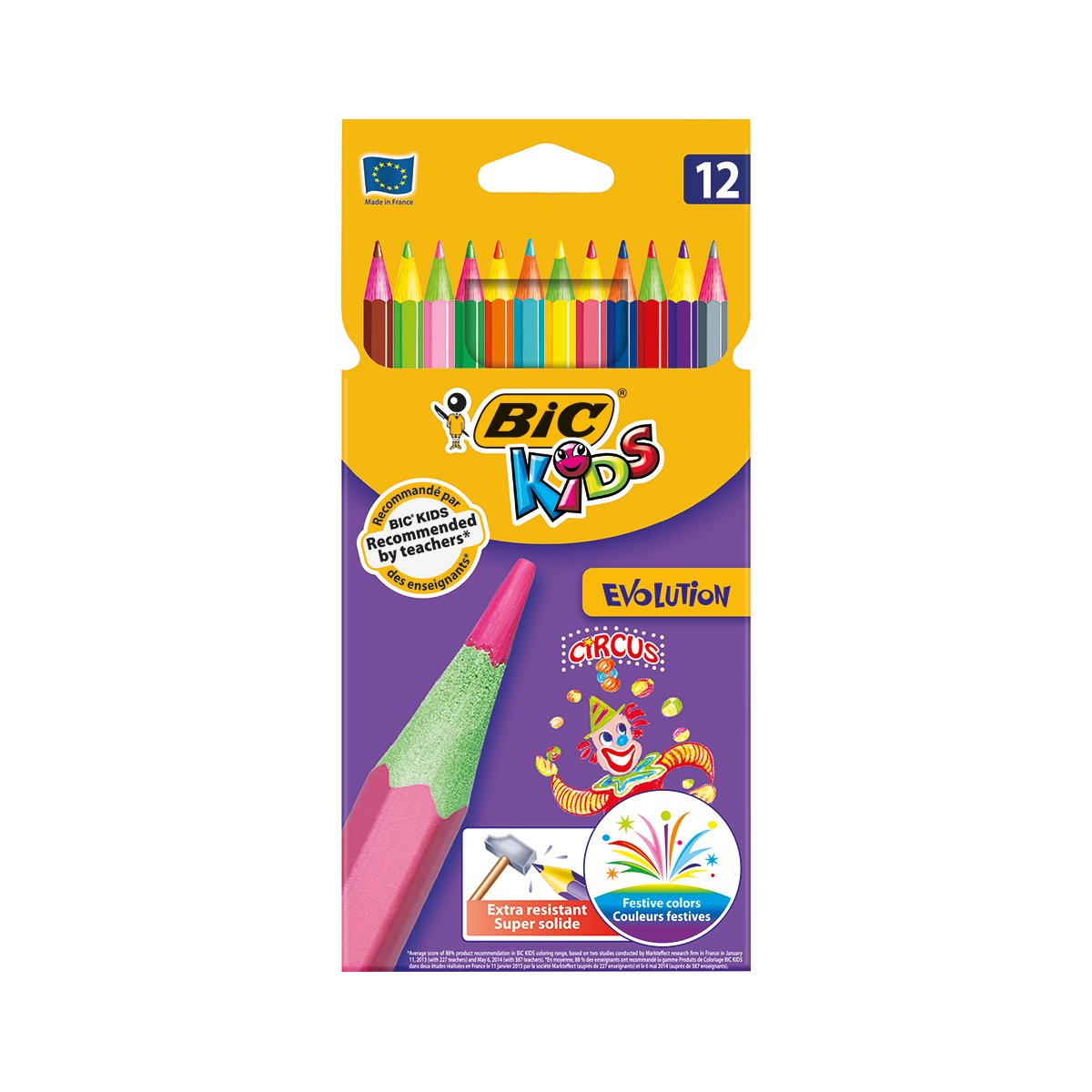 Set creioane colorate evolution circus bic. p12