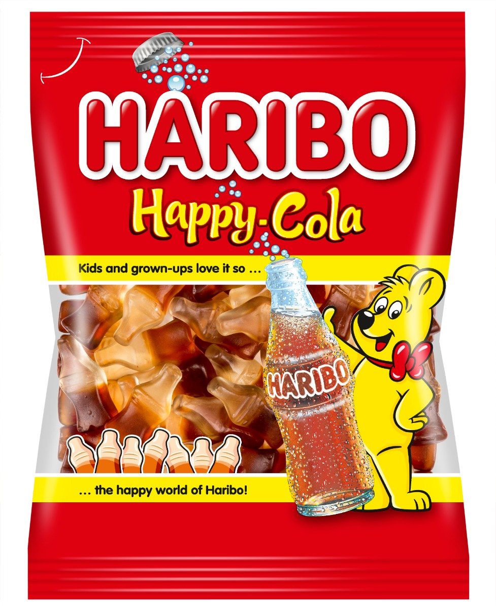 Jeleuri Haribo, Happy Cola, 100 g Haribo