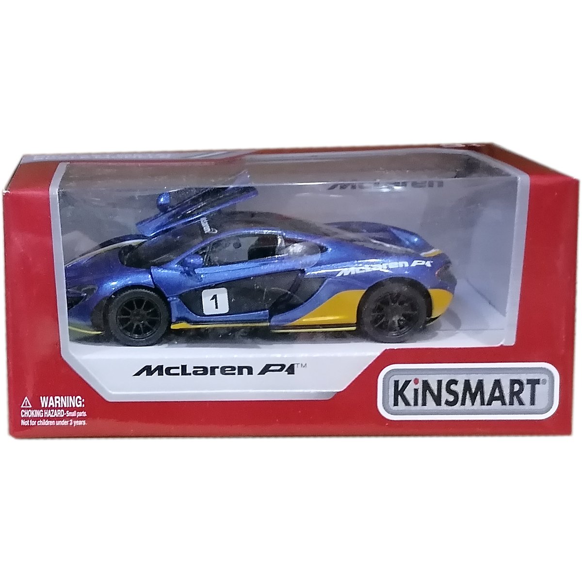 Masinuta din metal Kinsmart, McLaren P1, Albastru