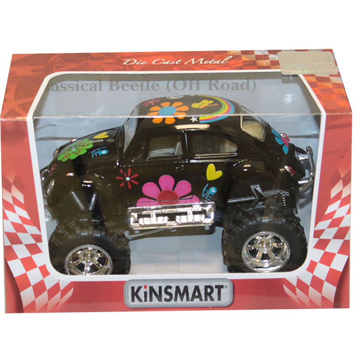 Masinuta metalica de off-road Kinsmart, Volkswagen Beetle, Negru