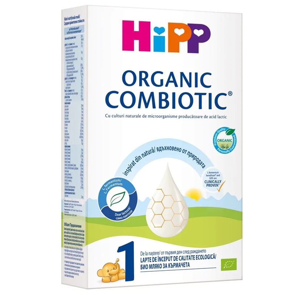 Lapte praf de inceput HiPP 1, Organic Combiotic, 300g