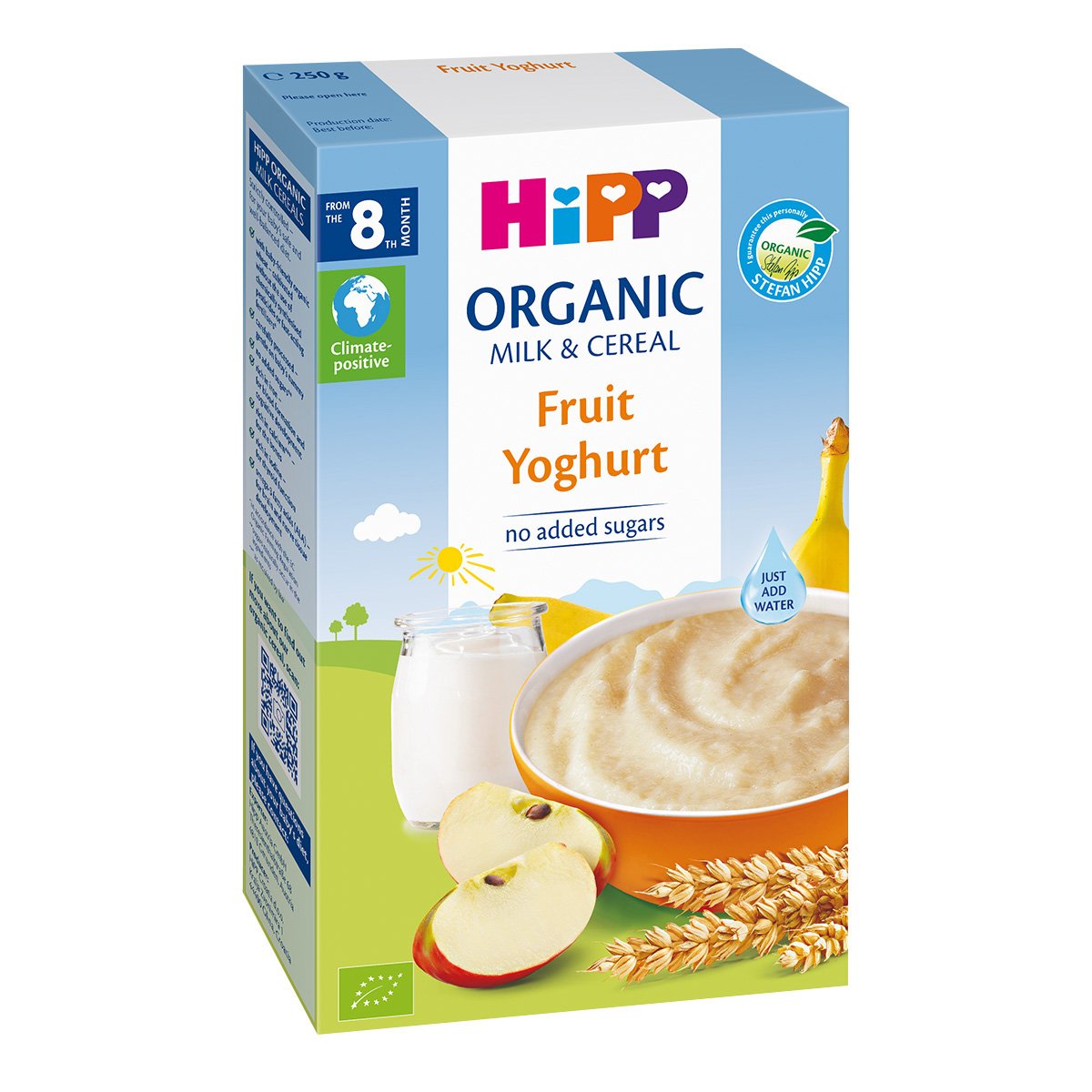 Cereale cu iaurt si fructe, Hipp, 250 g