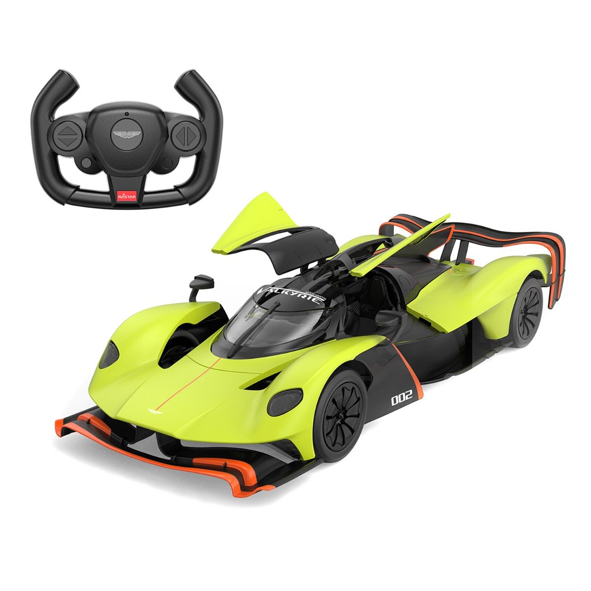 Masina cu telecomanda, Rastar, Aston Martin Valkyrie Amr Pro, Verde, 1:14