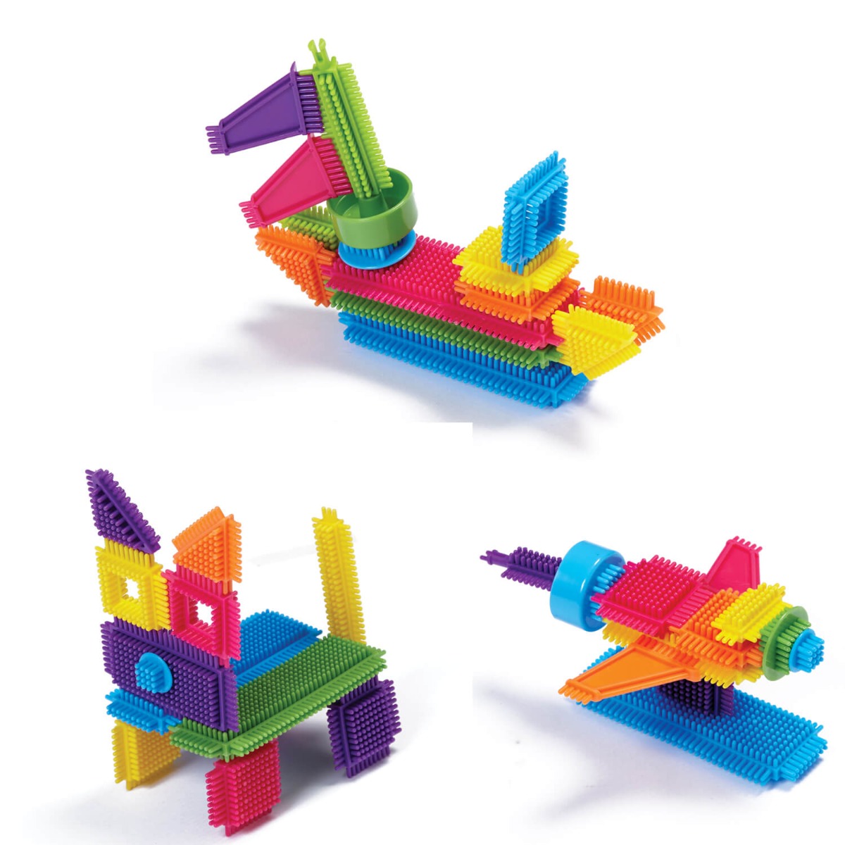 Set 32 piese de construit moi flexibile si texturate edushape
