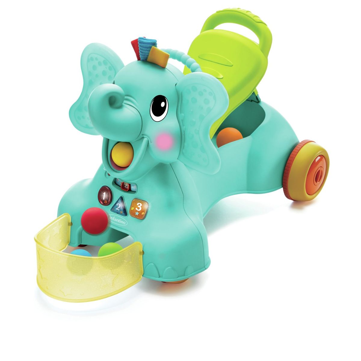 Masinuta fara pedale pentru copii, B Kids, elefant 3 in 1 B Kids imagine noua