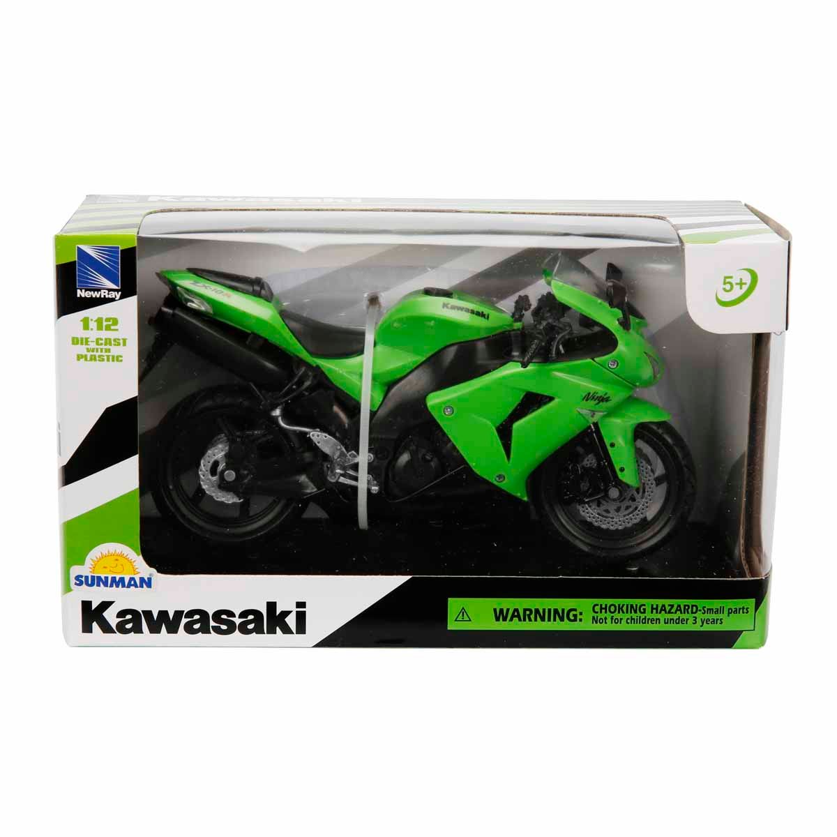 Motocicleta metalica, New Ray, Kawasaki ZX-10R, 1:12