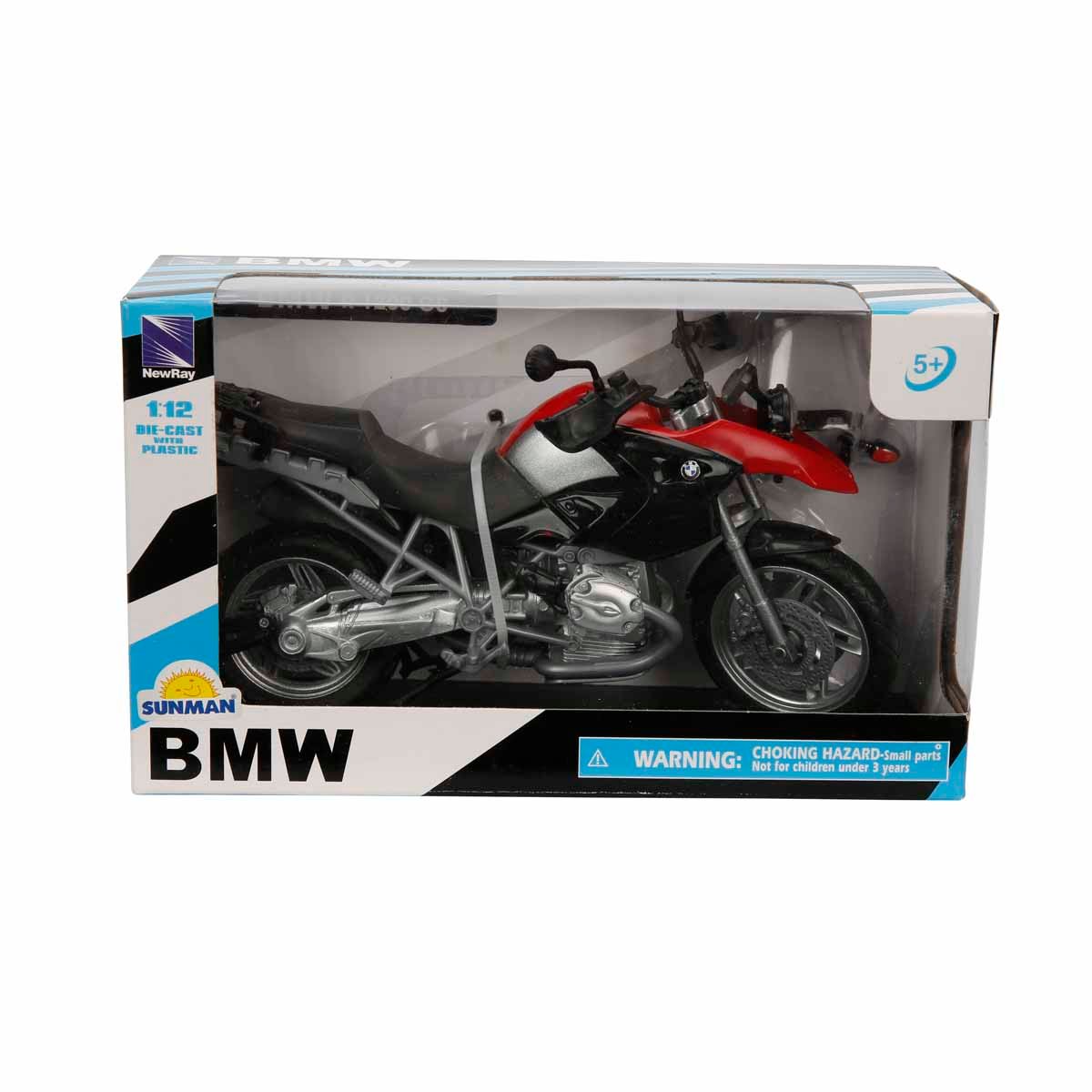 Motocicleta metalica, New Ray, BMW R1200GS, 1:12